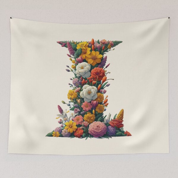 Item preview, Floral Letter I designed and sold by zzz888.