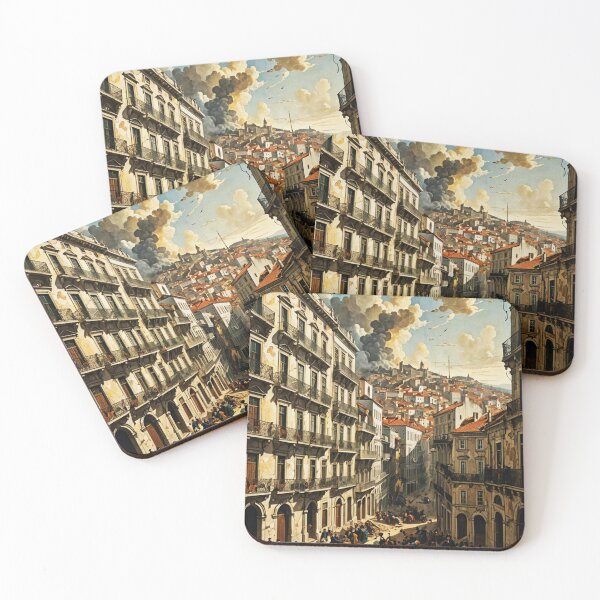 Item preview, 1755 earthquake of Lisbon designed and sold by ArtHistoryPrint.