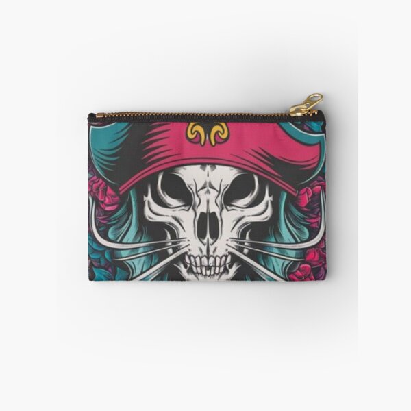 Item preview, Cat skull head with flowers designed and sold by Sameena Fatima.