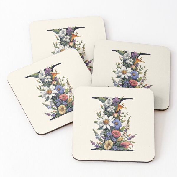 Item preview, Floral Letter I designed and sold by zzz888.