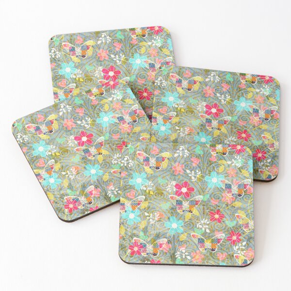 Item preview, Vintage Inspired Boho Butterfly Daisy Patchwork designed and sold by FeralLaFemme.