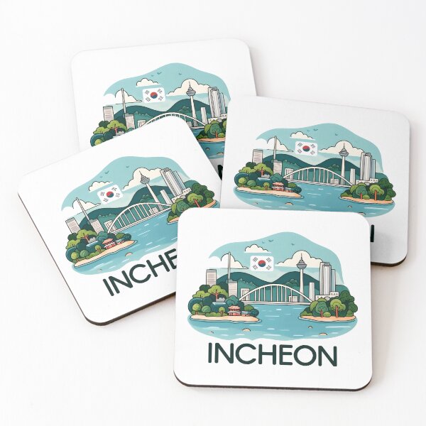 Item preview, Incheon South Korea Watercolor designed and sold by PaintMeWorld.