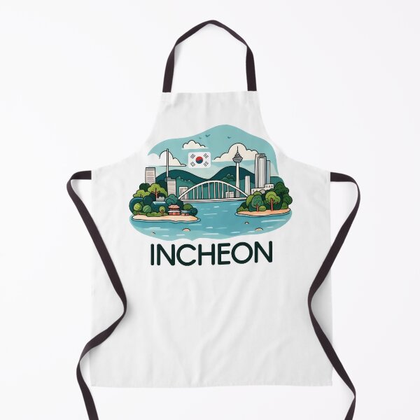 Item preview, Incheon South Korea Watercolor designed and sold by PaintMeWorld.