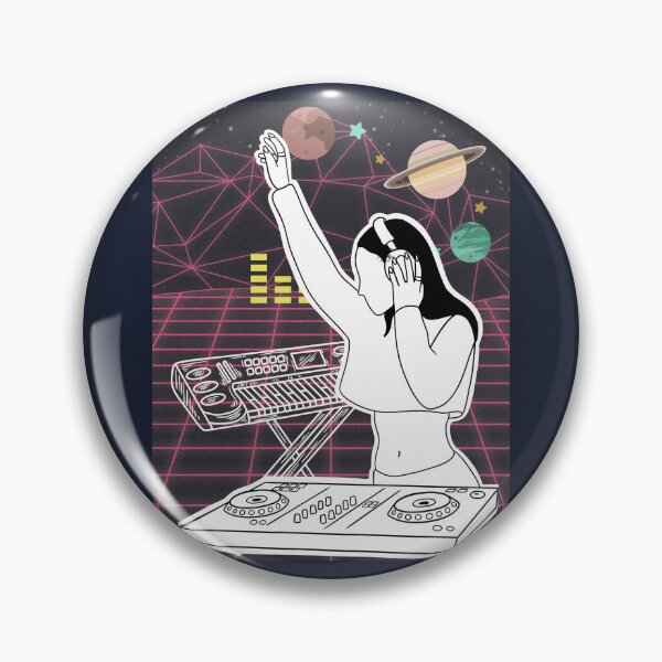 Item preview, EDM DJ Girl Phonk Drum n Bass Space Dimension designed and sold by LivingRoomZoo.