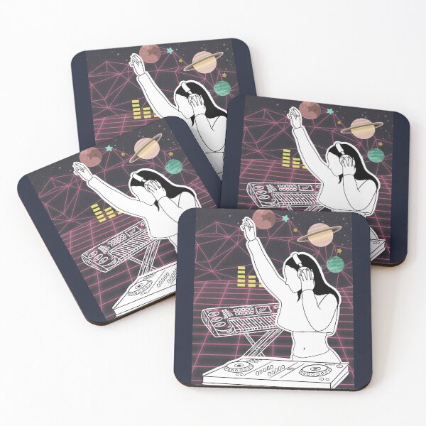 Item preview, EDM DJ Girl Phonk Drum n Bass Space Dimension designed and sold by LivingRoomZoo.