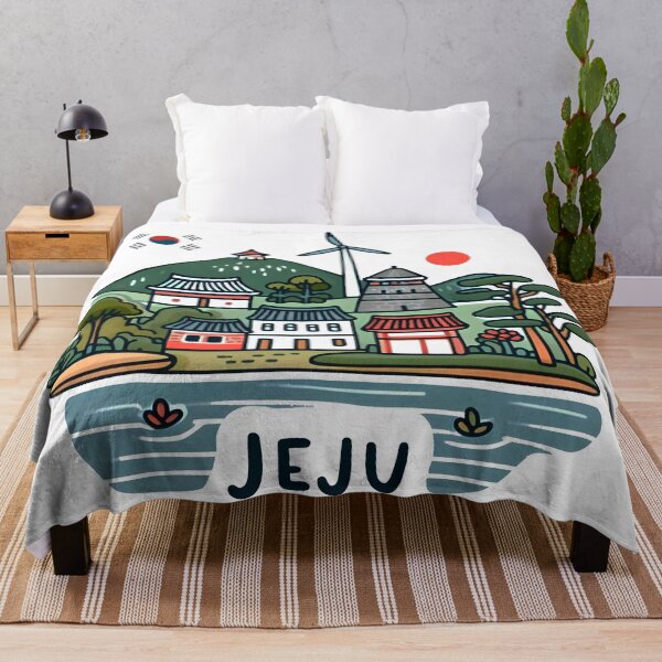Item preview, Jeju South Korea Watercolor designed and sold by PaintMeWorld.