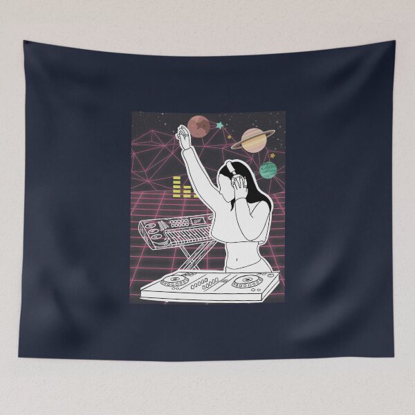 Item preview, EDM DJ Girl Phonk Drum n Bass Space Dimension designed and sold by LivingRoomZoo.