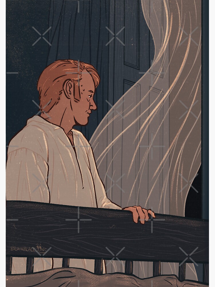 Thumbnail 3 of 3, Sticker, Nighttime Francis designed and sold by brainyraccoons.