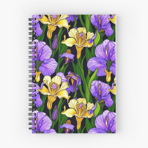 Item preview,  patrón floral [iris brillante] designed and sold by DarkStarling.