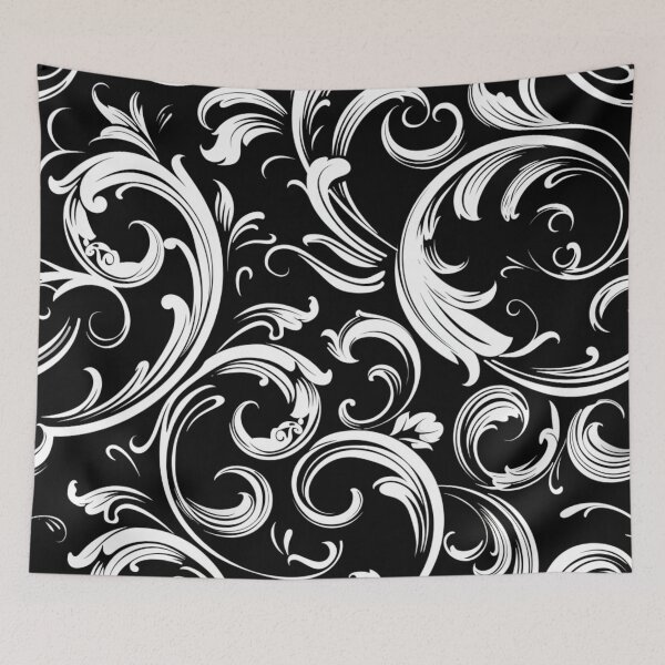 Item preview, 2024 Monochrome Monogram Pattern Design designed and sold by GrinGalore.