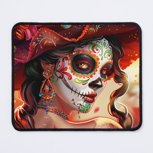 Item preview, Colorful Day of the Dead face painting designed and sold by Artessie.