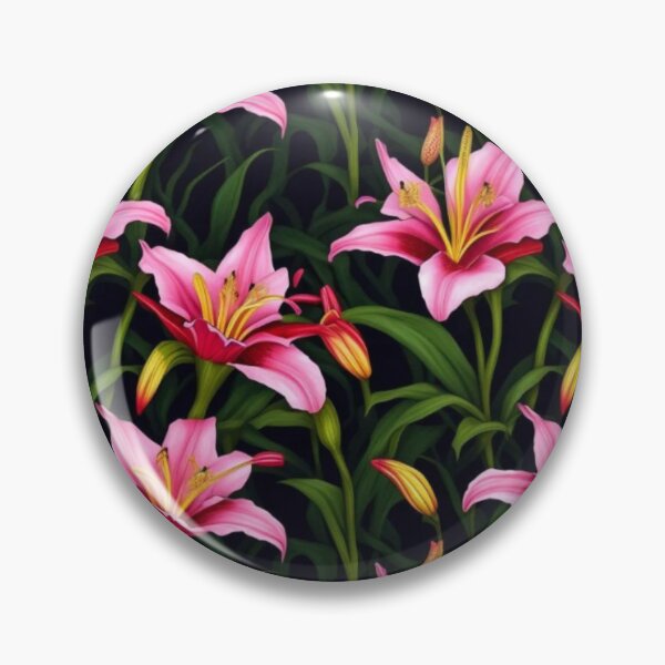 Aperçu de l'œuvre motif floral [lys roses] créée et vendue par DarkStarling.