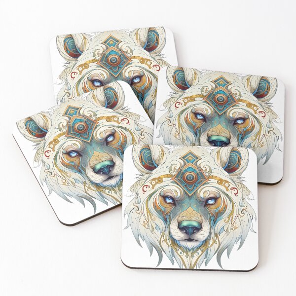 Item preview, Native Spiritual Wolf Portrait designed and sold by FocusedArt.