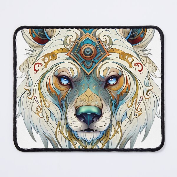 Item preview, Native Spiritual Wolf Portrait designed and sold by FocusedArt.