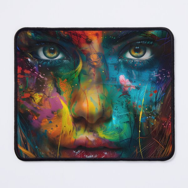 Item preview, Colorful woman portrait with a blend of bold hues designed and sold by Artessie.