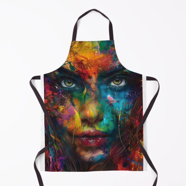 Item preview, Colorful woman portrait with a blend of bold hues designed and sold by Artessie.