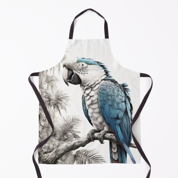 Item preview, Black and white Parrot pencil drawing designed and sold by Pencil-Art.