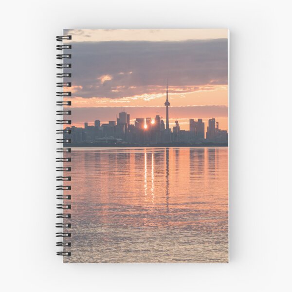 Item preview, Two Suns - Sunrise Behind the Magnificent Skyline of Toronto designed and sold by Georgia Mizuleva.