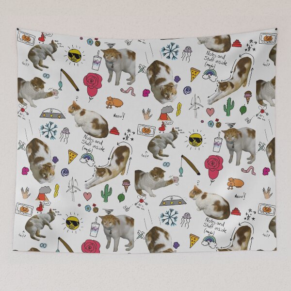 Item preview, Color Doodle Kitty Notebook  designed and sold by PumpkinsMomb.
