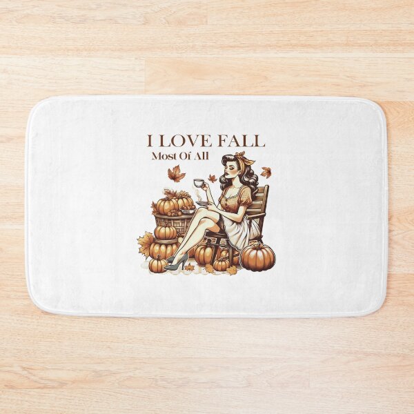 Item preview, I love fall most of all design/ Retro Halloween design/ Trendy Halloween Tee designed and sold by mbarts85.
