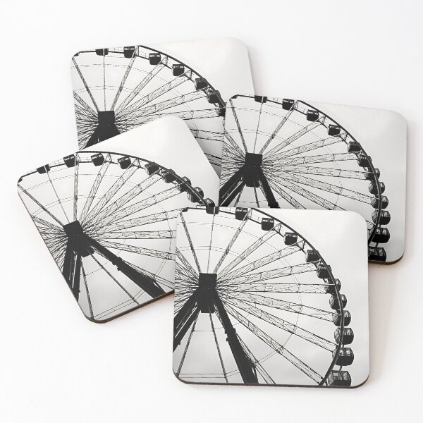 Item preview, Ferris Wheel - Black and White designed and sold by KootenayDesigns.