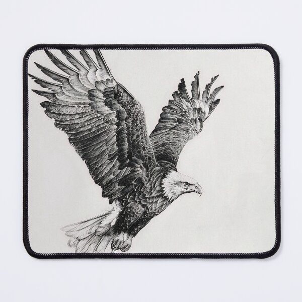 Item preview, Pencil drawn Bald Eagle High Quality Black and White Design designed and sold by Pencil-Art.