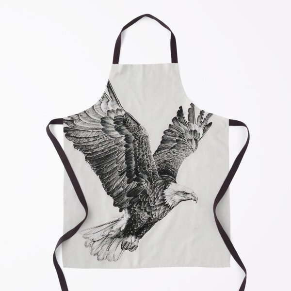 Item preview, Pencil drawn Bald Eagle High Quality Black and White Design designed and sold by Pencil-Art.