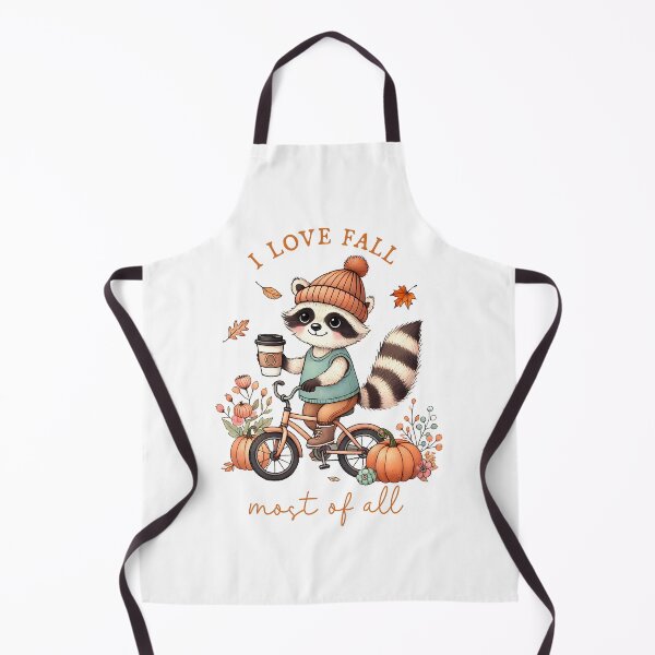 Item preview, I love fall most of all/ Trendy Halloween design/ Retro Fall t shirt/ Fall raccoon design designed and sold by mbarts85.