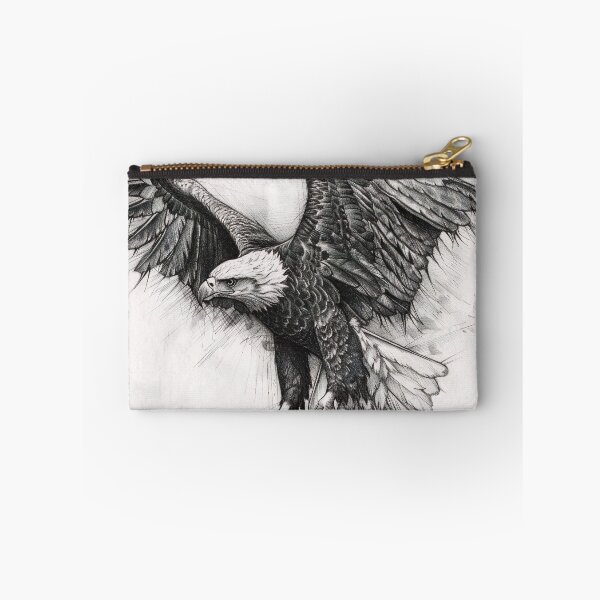 Item preview, Pencil drawn Bald Eagle High Quality Black and White Design designed and sold by Pencil-Art.