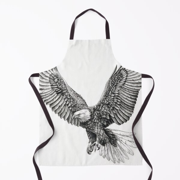 Item preview, Pencil drawn Bald Eagle High Quality Black and White Design designed and sold by Pencil-Art.
