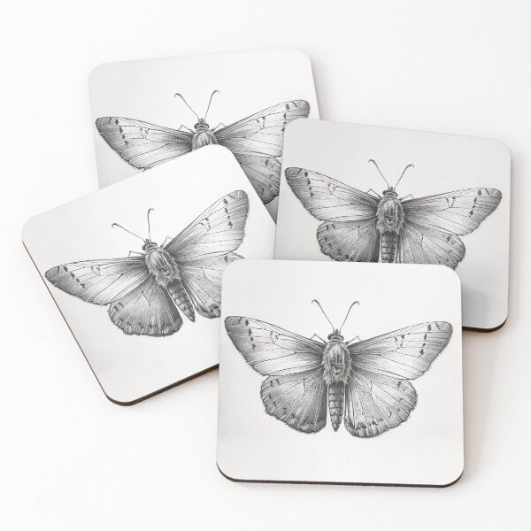 Item preview, Black and white monarch butterfly pencil drawing designed and sold by Pencil-Art.