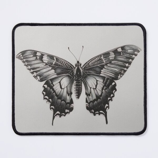 Item preview, Black and white monarch butterfly pencil drawing designed and sold by Pencil-Art.