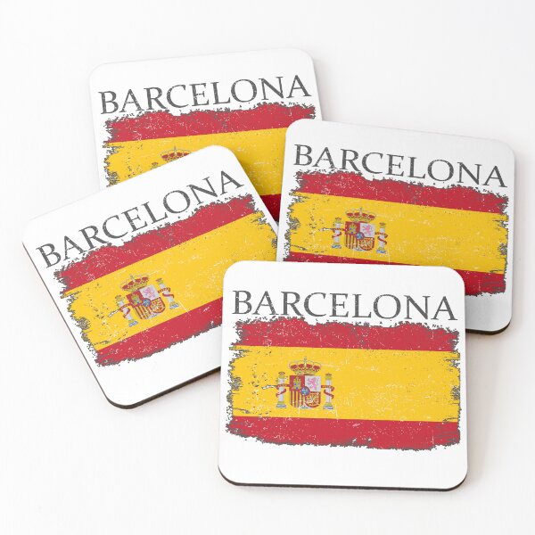 Item preview, Barcelona Spain Flag Barcelona Tourist Spain Tourist designed and sold by farhanhafeez.