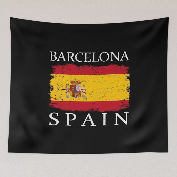Item preview, Barcelona Spain Flag Barcelona Tourist Spain Tourist designed and sold by farhanhafeez.