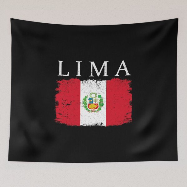 Item preview, Lima Peru Flag Peru Tourist Capital Peru Lima Tourist designed and sold by farhanhafeez.