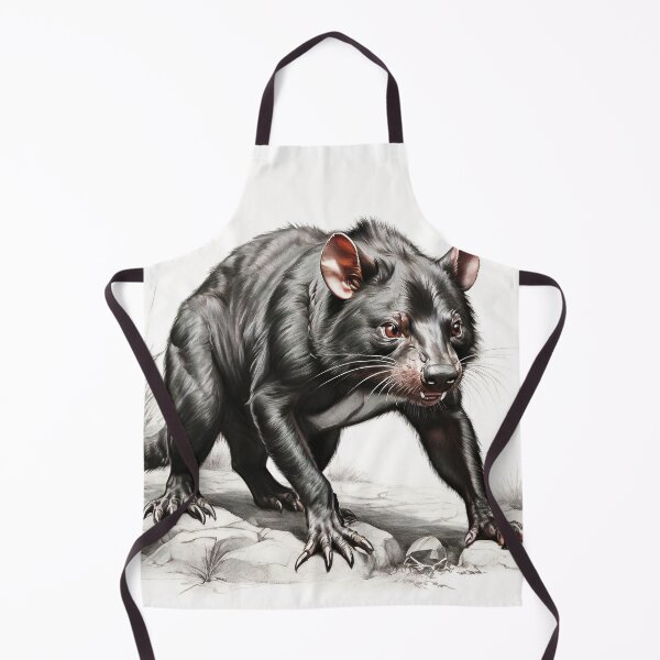 Item preview, Black and white Tasmanian devil pencil drawing designed and sold by Pencil-Art.