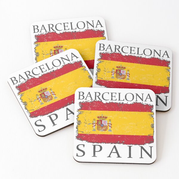 Item preview, Barcelona Spain Flag Barcelona Tourist Spain Tourist designed and sold by farhanhafeez.