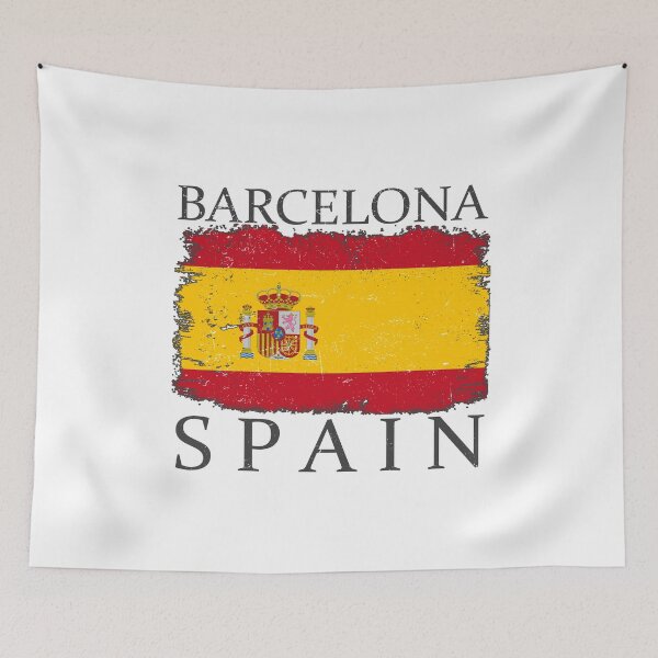Item preview, Barcelona Spain Flag Barcelona Tourist Spain Tourist designed and sold by farhanhafeez.