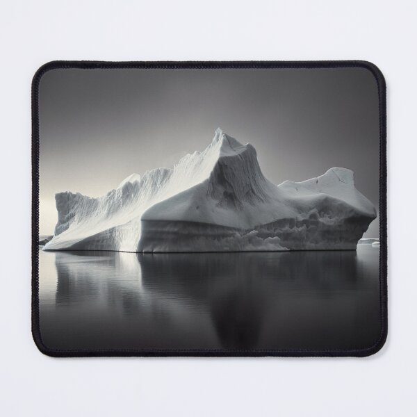 Item preview, Iceberg - Black and White designed and sold by KootenayDesigns.
