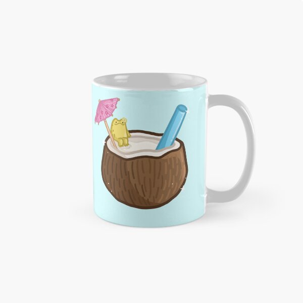 Item preview, Tropical Coconut drink with frog designed and sold by FlowMinnow.