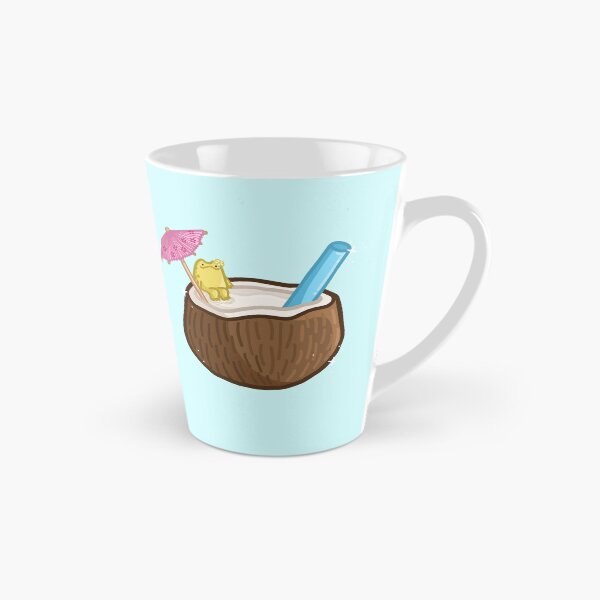 Item preview, Tropical Coconut drink with frog designed and sold by FlowMinnow.
