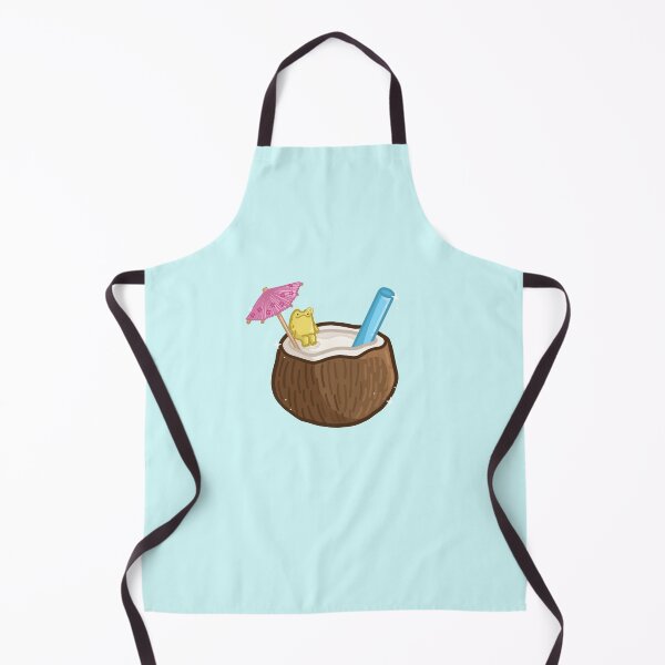 Item preview, Tropical Coconut drink with frog designed and sold by FlowMinnow.