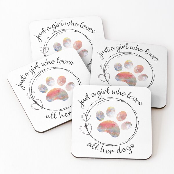 Item preview, Just A Girl Who Loves All Her Dogs designed and sold by Jenn Graham.