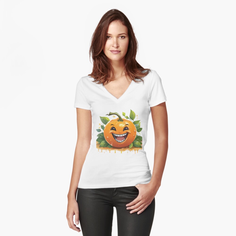 Item preview, Fitted V-Neck T-Shirt designed and sold by starchim01.