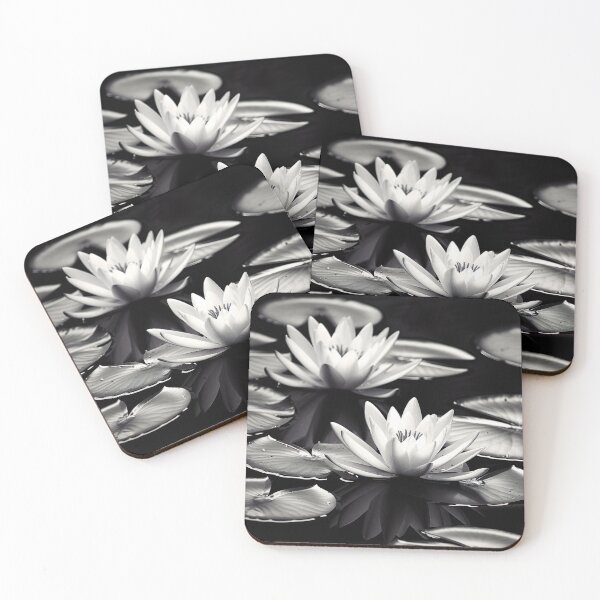 Item preview, Lily Pads - Black and White designed and sold by KootenayDesigns.