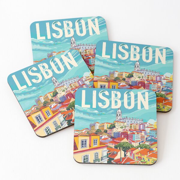 Item preview, Lisbon Art Lisbon Print designed and sold by nomiraclehere.