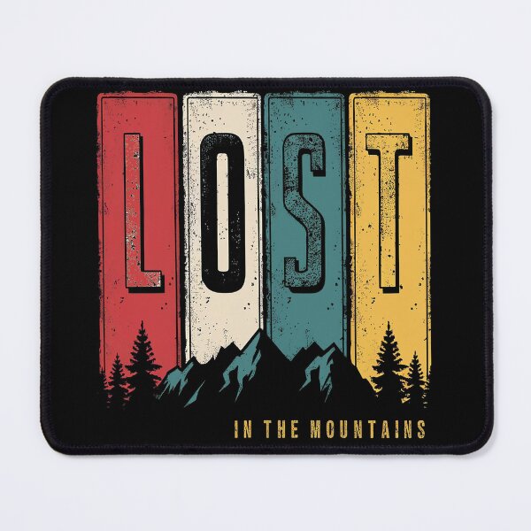 Item preview, Vintage Lost in the Mountains - Camping for Nature Enthusiasts designed and sold by Mosaic-97.