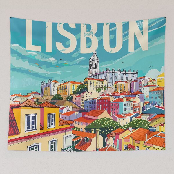 Item preview, Lisbon Art Lisbon Print designed and sold by nomiraclehere.