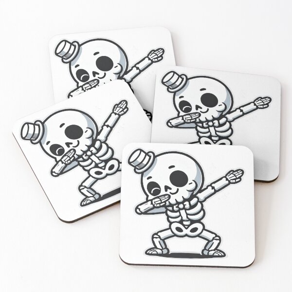 Item preview, Dabbing Skeleton with Top Hat Cartoon Design designed and sold by NTTWJIYA.