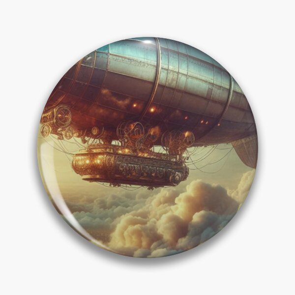 Item preview, A Steampunk Airship Floating Among Clouds. designed and sold by IrsathThaslima.
